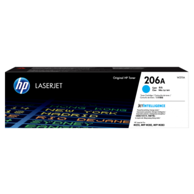 HP 206A (W2110 / W2111A/ W2112A / W2113A ) Black / Cyan / Magenta / Yellow Original Cartridge - Hewlett-Packard