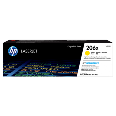 HP 206X (W2110 / W2111A/ W2112A / W2113X ) Black / Cyan / Magenta / Yellow Original Cartridge - Hewlett-Packard