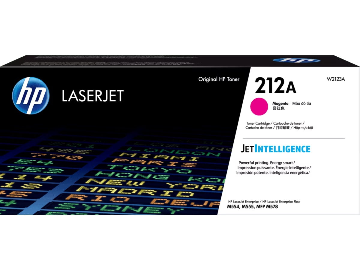 HP 212A (W2120A / W2121A / W2122A / W2123A ) Black / Cyan / Magenta / Yellow Original Cartridge - Hewlett-Packard