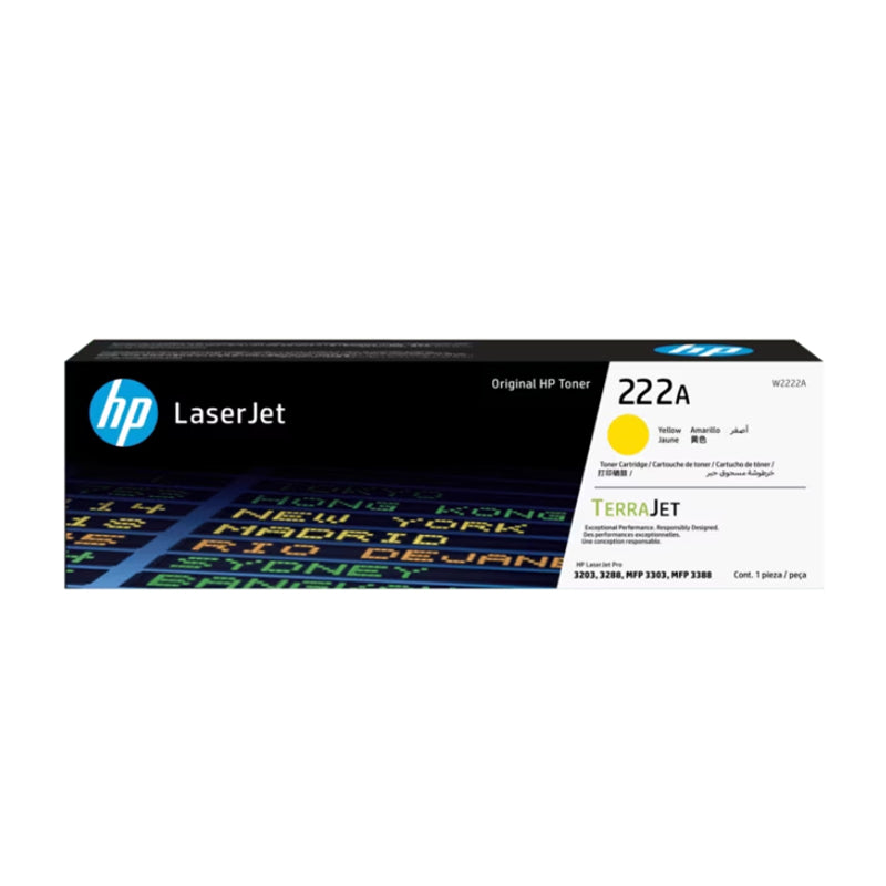 HP 222A (W2220 / W2221A/ W2222A / W2223A ) Black / Cyan / Magenta / Yellow Original Cartridge - Hewlett-Packard