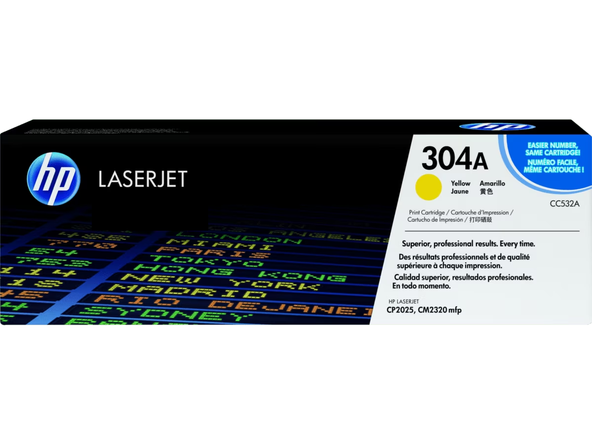 HP 304A (CC530A / CC531A / CC532A / CC533A ) Black / Cyan / Magenta / Yellow Original Cartridge - Hewlett-Packard