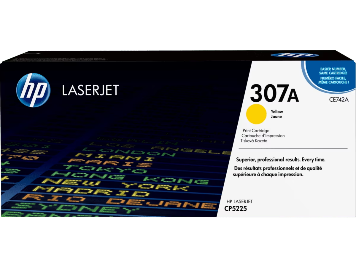 HP 307A (CE740A / CE741A / CE742A / CE743A ) Black / Cyan / Magenta / Yellow Original Cartridge - Hewlett-Packard