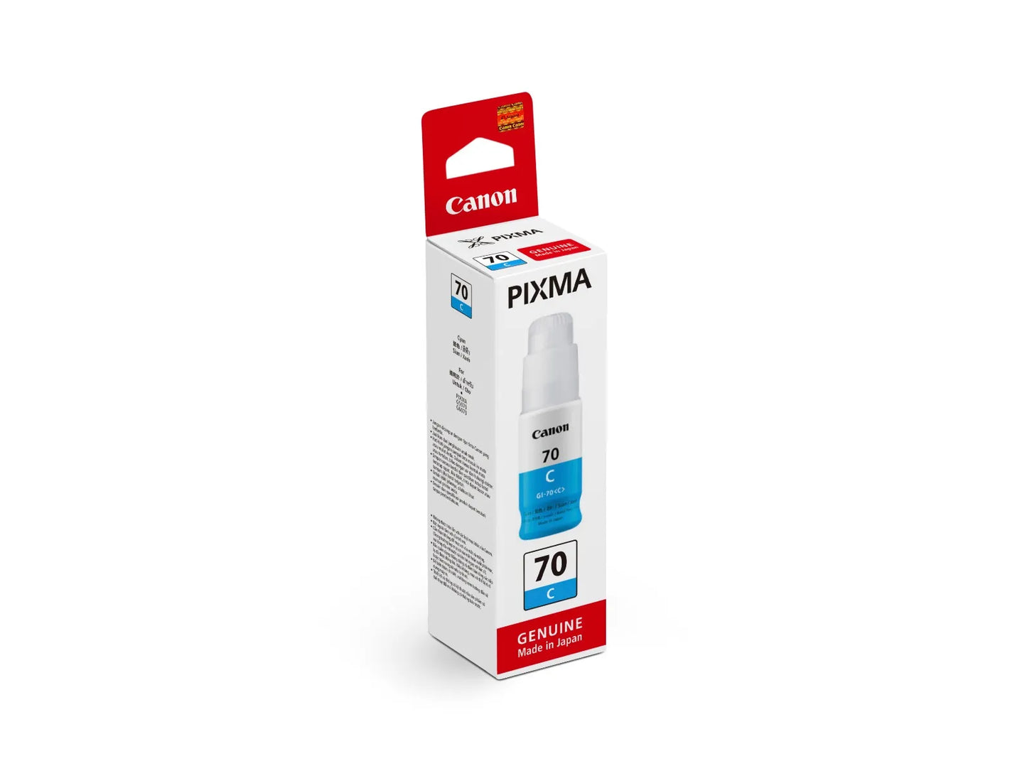 Canon GI-70 Black / Cyan / Magenta / Yellow Original Ink Cartridge - For Canon Printer