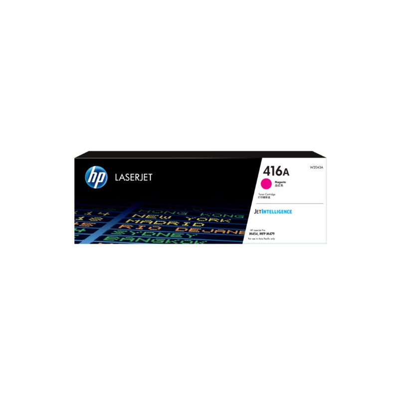 HP 416A (W2040A / W2041A / W2042A / W2043A ) Black / Cyan / Magenta / Yellow Original Cartridge - Hewlett-Packard