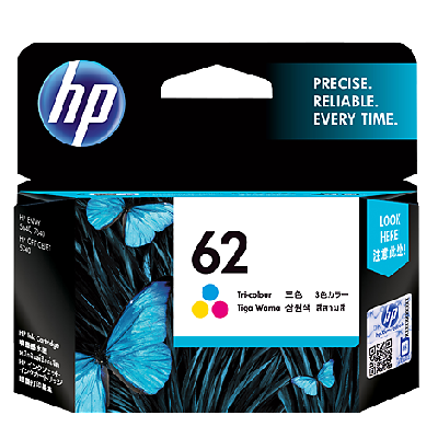 HP 62 Black & Colour Original Ink Cartridge - Hewlett-Packard