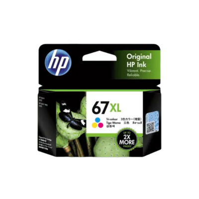 HP 67XL Black & Colour Original Ink Cartridge - Hewlett-Packard