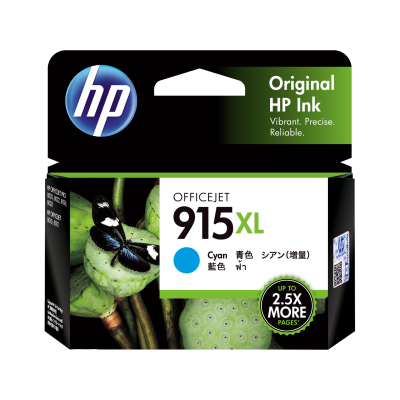 HP 915XL Black / Cyan / Magenta / Yellow Original Ink Cartridge - Hewlett-Packard