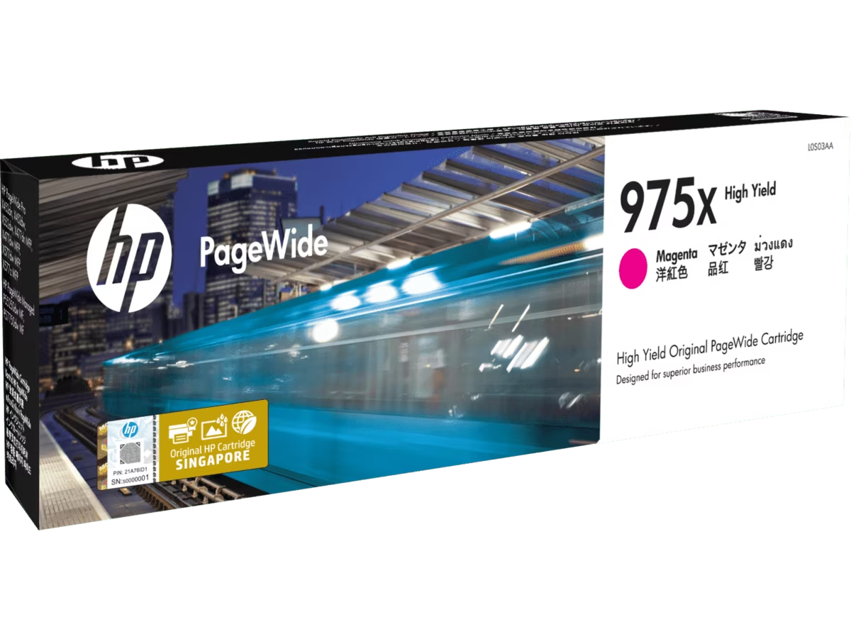 HP 975X Black / Cyan / Magenta / Yellow Original Ink Cartridge - Hewlett-Packard