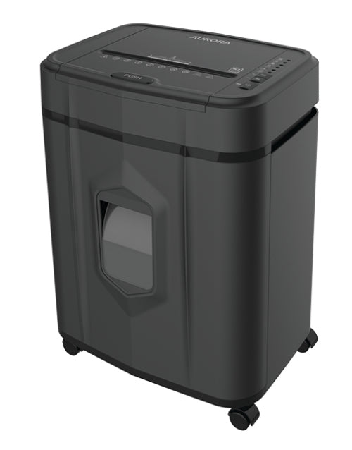 Aurora AS120CM Shredder - Auto-Feed, Cross-cut, 120 sheets, shred credit card, 60min duty-cycle, 19 litres bin