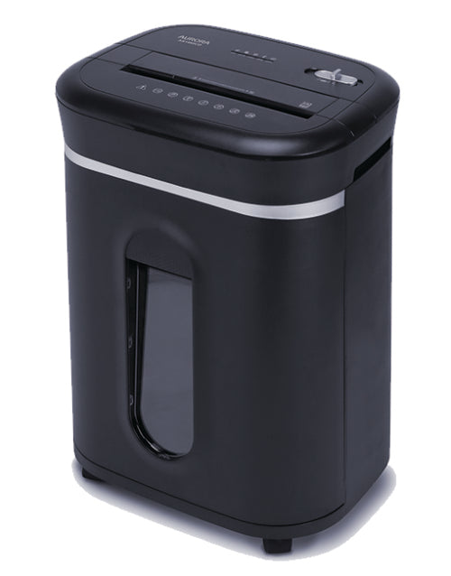 Aurora AS1460CD Shredder - Cross-cut, 14 sheets, shred CD/credit card, 120min. Duty-cycle