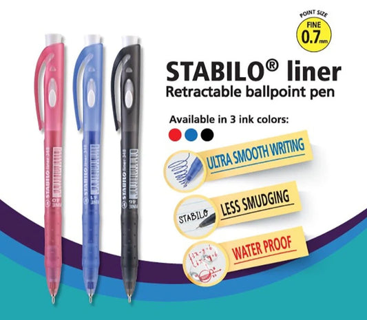 Stabilo 348 ( 0.7 ) Retractable Ball Point Pen