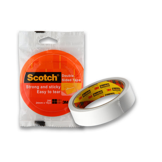 3M Scotch Double Sided Tissue Tape 24mm X 10Yard (3M-200/2410)