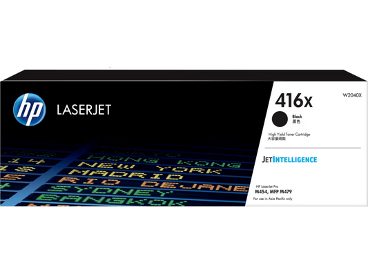 HP 416X (W2043X / W2041X / W2042X / W2043X ) Black / Cyan / Magenta / Yellow Original Cartridge - Hewlett-Packard