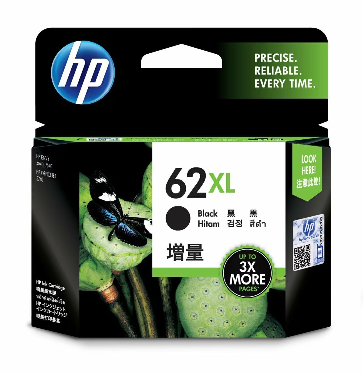 HP 62XL Black & Colour Original Ink Cartridge - Hewlett-Packard