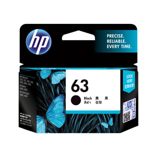 HP 63 Black & Colour Original Ink Cartridge - Hewlett-Packard