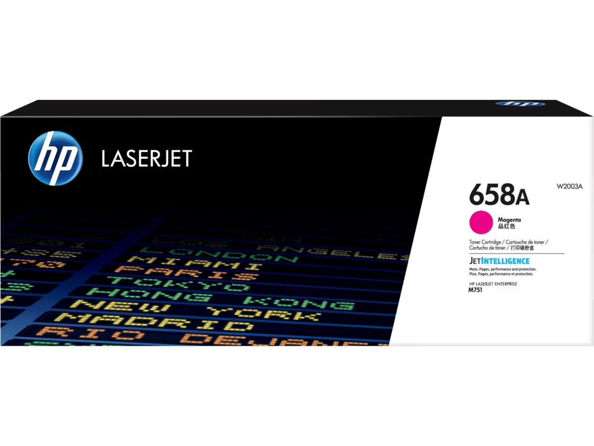 HP 658A (W2000A / W2001A / W2002A / W2003A ) Black / Cyan / Magenta / Yellow Original Cartridge - Hewlett-Packard