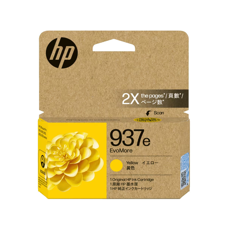 HP 937e Black / Cyan / Magenta / Yellow Original Ink Cartridge - Hewlett-Packard