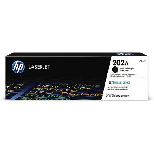HP 202A (CF-500A / CF-501A / CF-502A / CF-503A ) Black / Cyan / Magenta / Yellow Original Cartridge - Hewlett-Packard