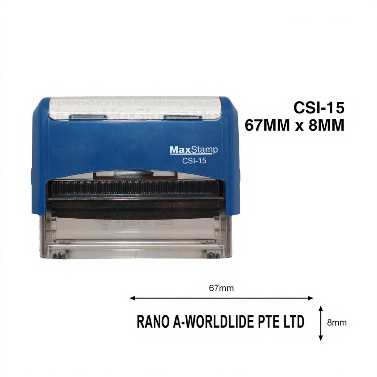 MAX Self-Inking Stamp – (1-3 Lines) – DOTS TECHNOLOGY & TRADING