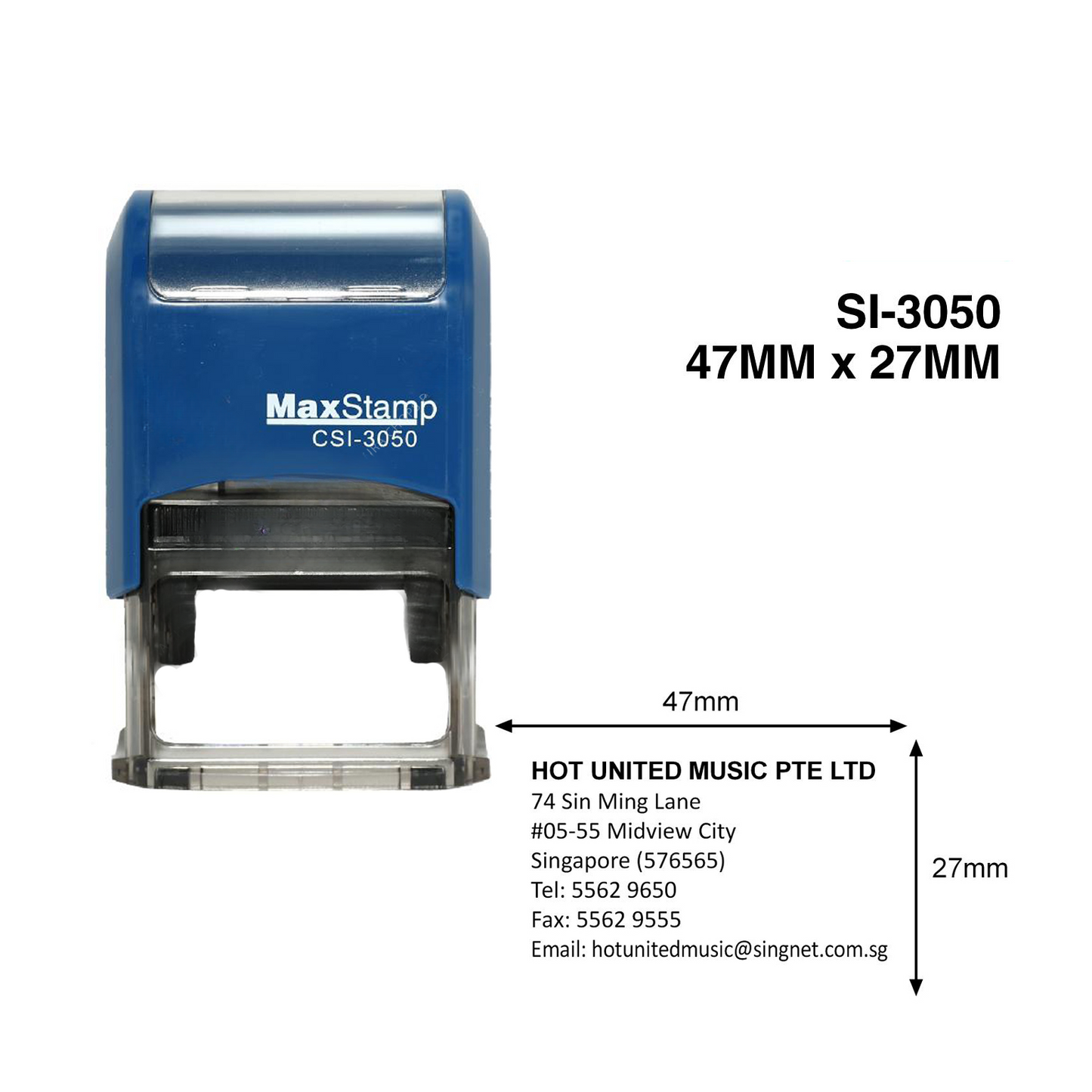MAX Self-Inking Stamp – (1-4 Lines)