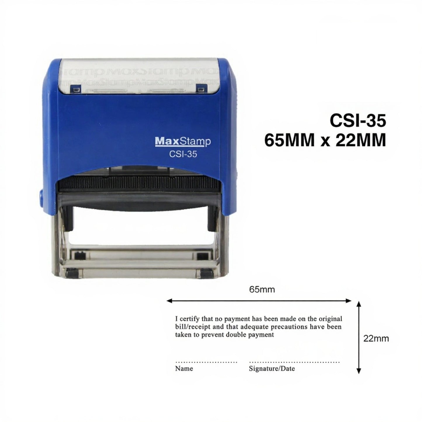 MAX Self-Inking Stamp – (1-4 Lines)