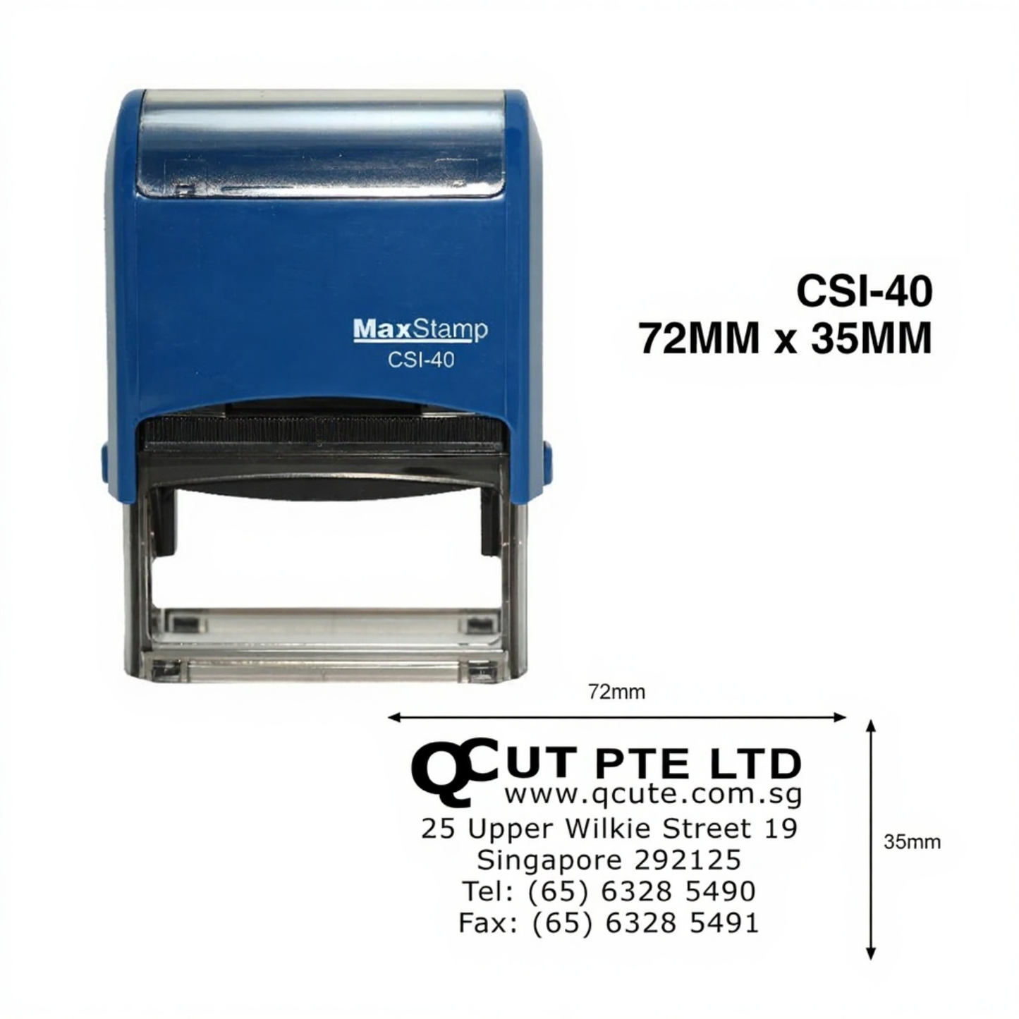 MAX Self-Inking Stamp – (1-4 Lines)