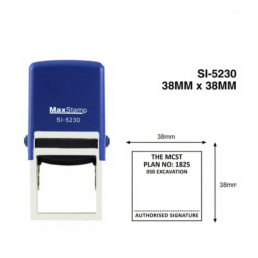 MAX Self-Inking Square Stamp